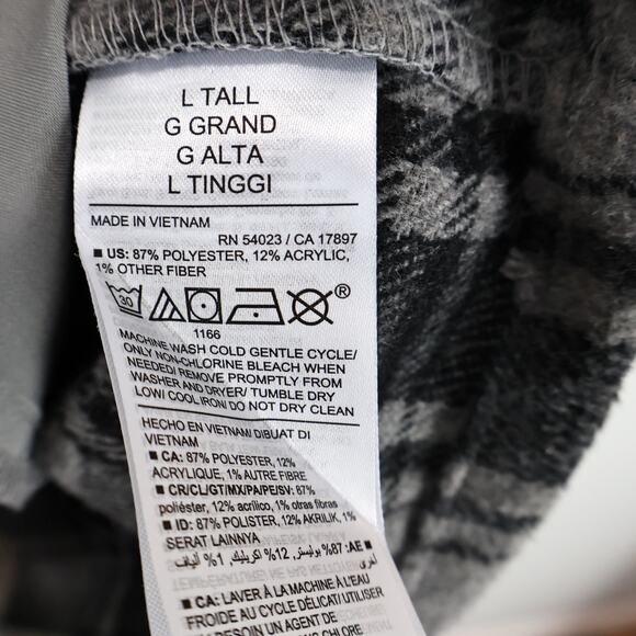 NWT Old Navy Women's Soft-Brushed Heavyweight Utility Shacket Plaid Large Tall - Picture 8 of 9